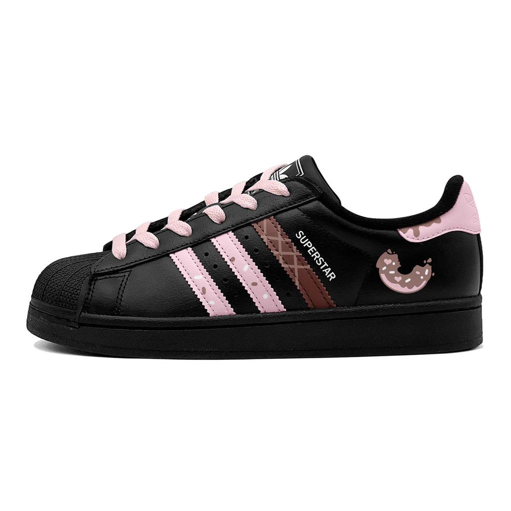 adidas Originals Superstar 2 Pareja, Dulces Románticos, Rosquilla Rosa Amor, Estilo Urbano Chic Lindo GS Caña Baja JH9977(TeamS3-S-BOX)