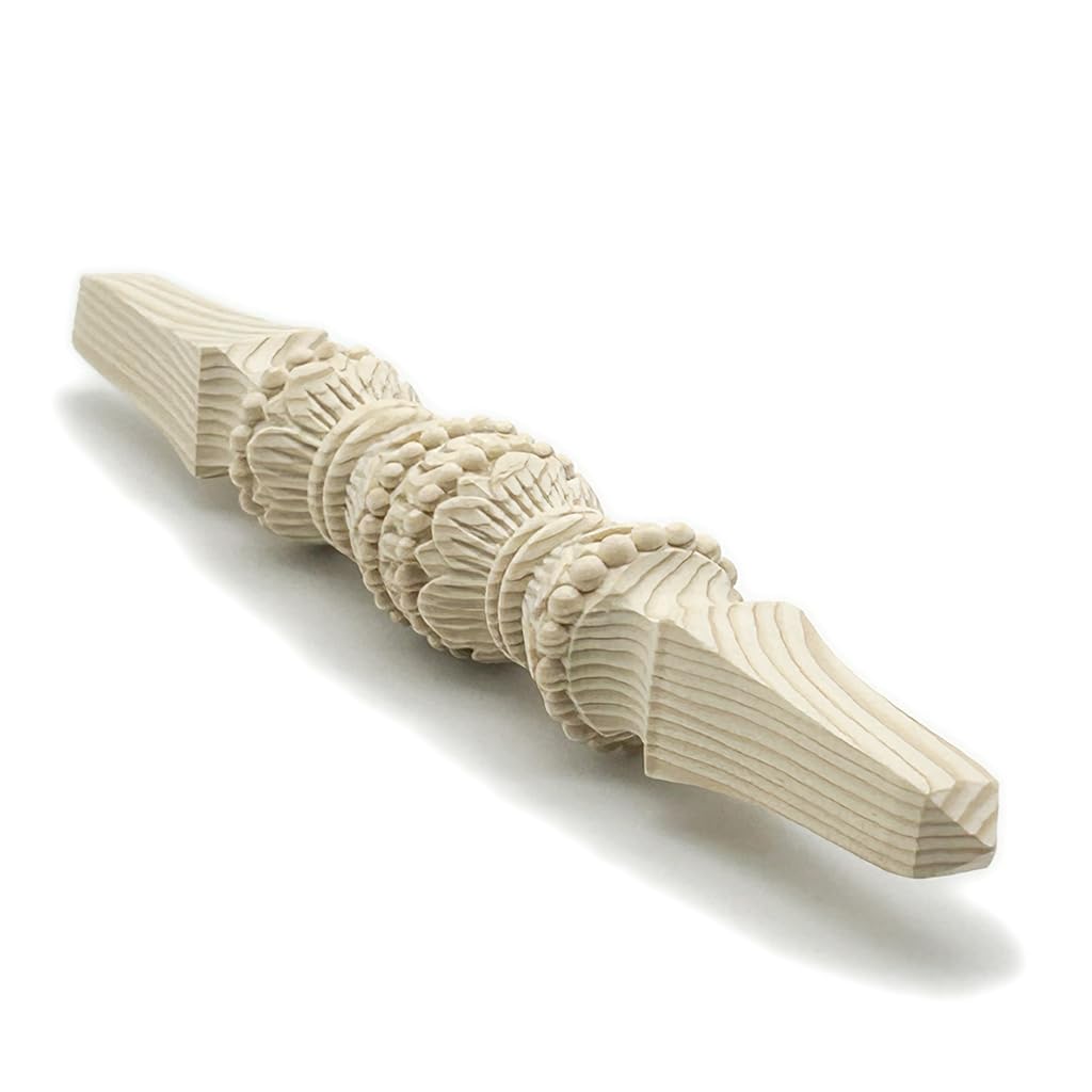 HU Trading Wooden Carved Buddhist Fixtures Dokkoko Pestle 15cm Dharma Instrument Vajra Pestle Esoteric Buddhism Dharma Tool G2800