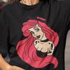 Punk Ariel Cotton Tee - Gothic Mermaid Shirt