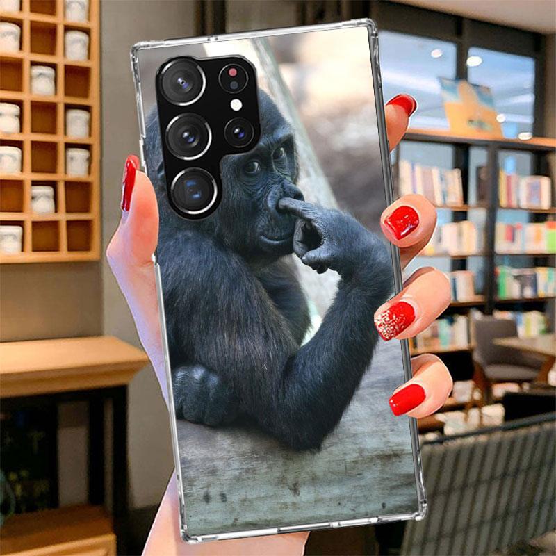 Monkey Memes Phone Case For Samsung Galaxy S26 S25 Edge S24 Ultra S23 S22 Plus S21 S20 FE Soft Fundas Shell Galaxy S25 S24 S23 S