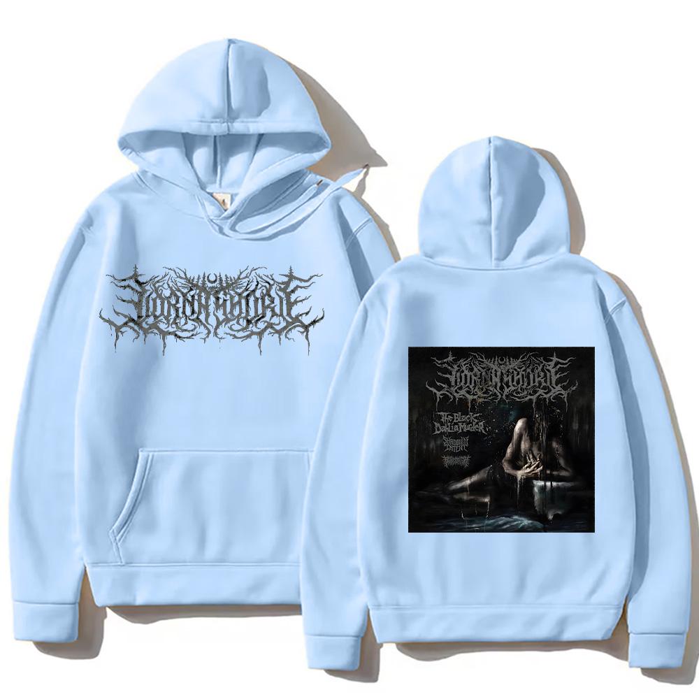 Lorna Shore IFTEFWM Cover Pulover Hanorac cu Glugă Bărbați Femei Vintage Metal Streetwear cu Buzunar Pulovere Largi Casual