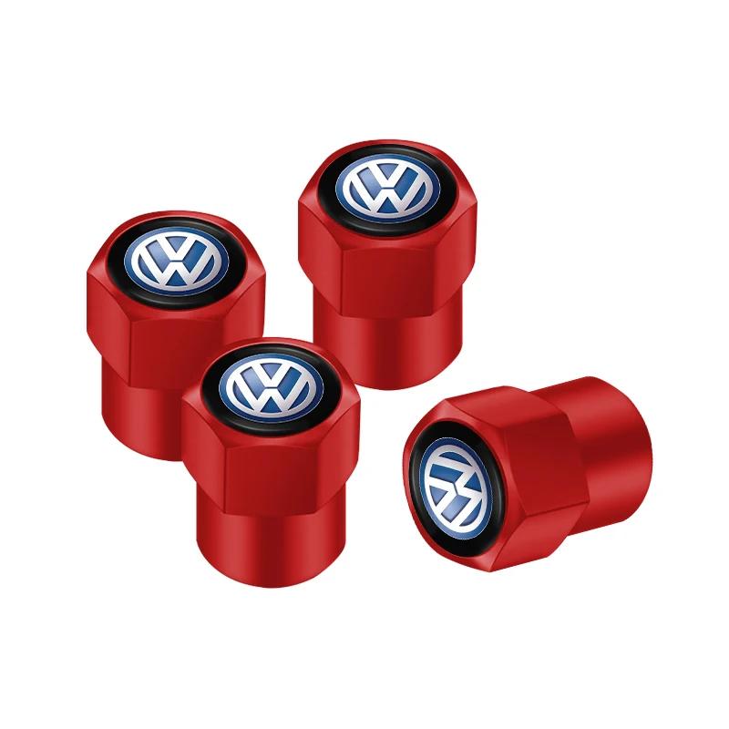 VEMZG1 2026 Hot For VW VOLKSWAGEN Car Tire Wheel Valve Caps Cover Suede Car Key Chain Ring Keychain For VW GTI Scirocco Polo T5 Passat