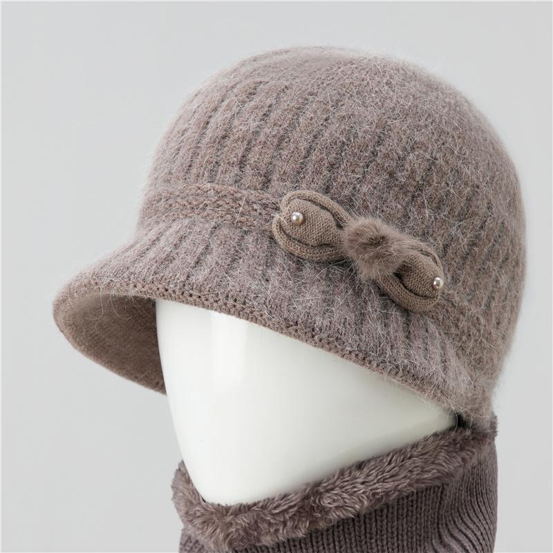Hat Women's Autumn and Winter Knitted Hat Warm and Cold Hat Wool Hat