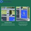 Blue Whale Environmental 3-Compartment Stainless Steel Recycling Bin