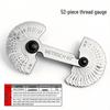 Integrated Thread Gauge: 55° British, 60° Metric, Metric-British, American Tooth Gauge.