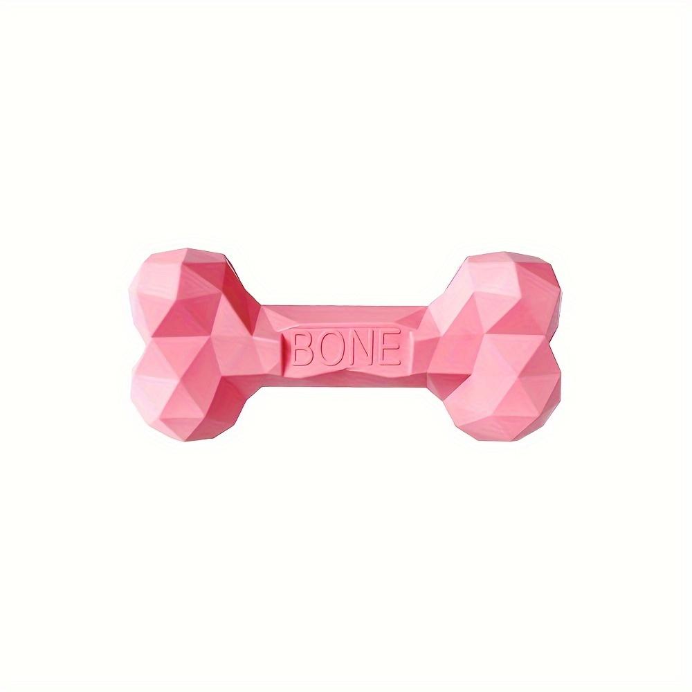 

1Pc Durable Natural Rubber Non Toxic Bone Shape Dog Chew Toy,Slow Feeder For S M Size Pets Rubber Dog Chew Toys S розовый