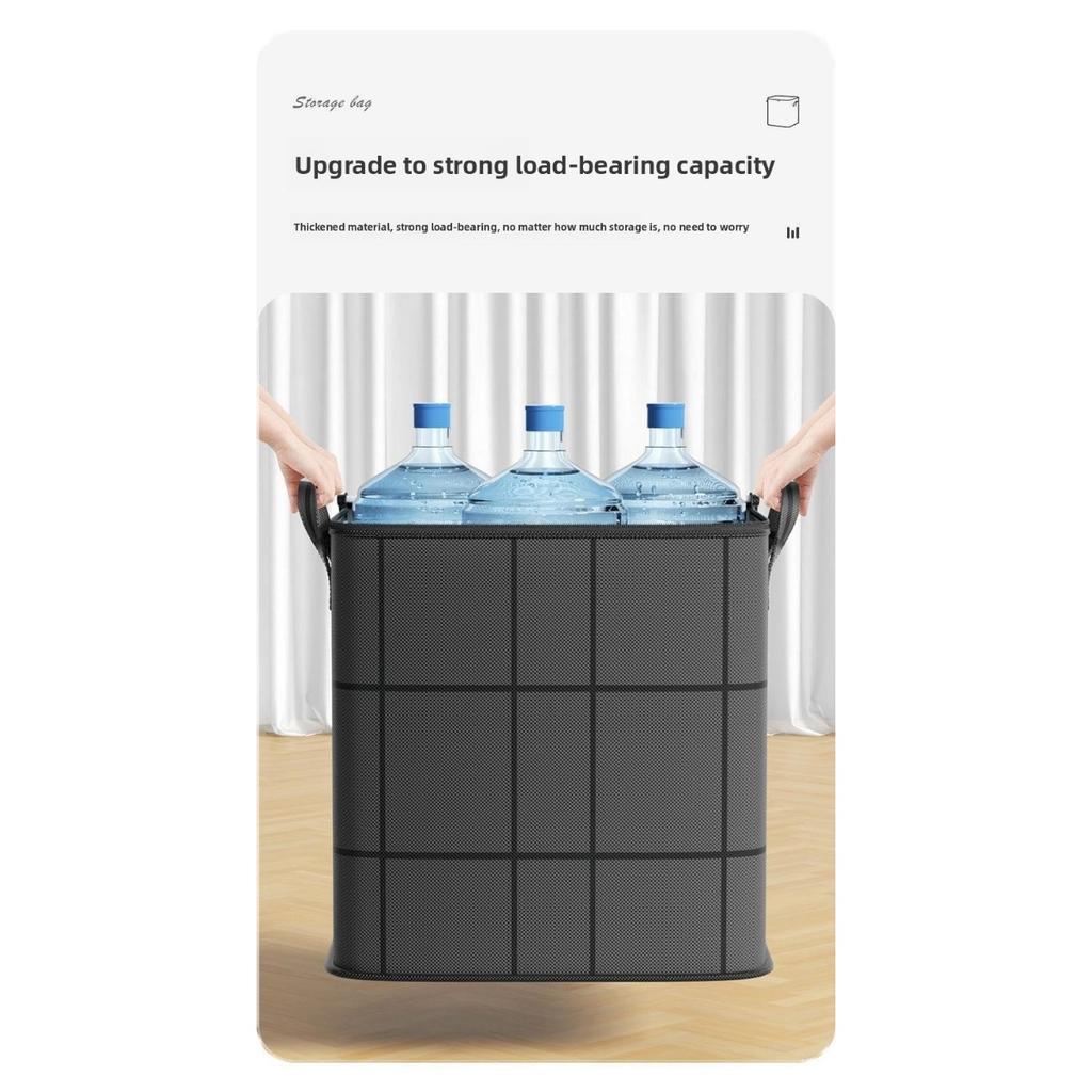 Quilt Storage Bag for Clothes and Bedding, Cotton Quilt Organizing Bag, Black Woven Bag, Capacity for Moving, Packing, Thickening, Extra Large