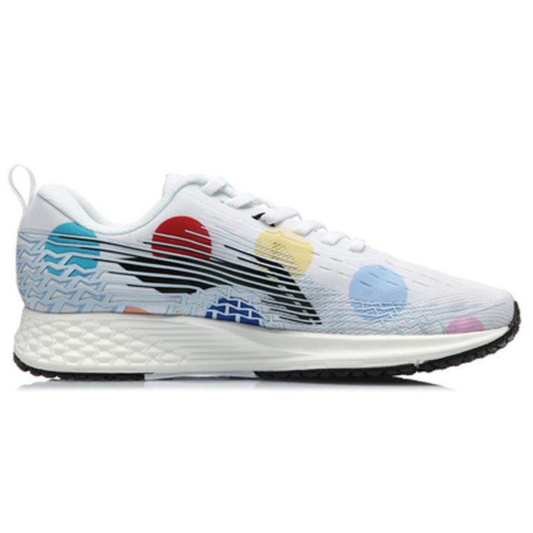 Li Ning Red Hare 4 V2 Cushioning Slip Resistant Low Top Running Shoes Women's Blue White ARMQ012-2