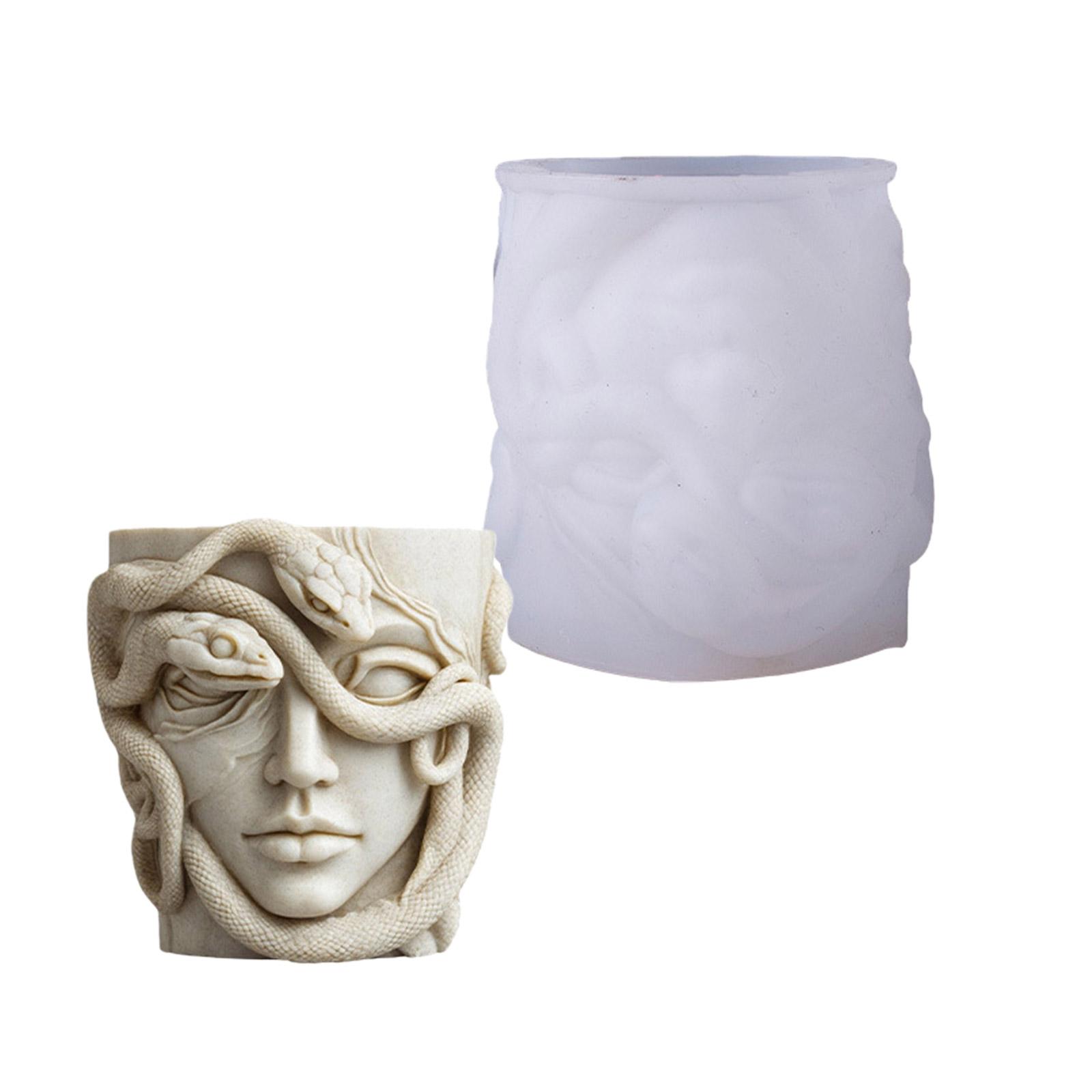 

Sculpted Hair Silicone Mould Handmade Resin Jewelry Containers Decorative Candle Holders Gift For Craft Lovers 1