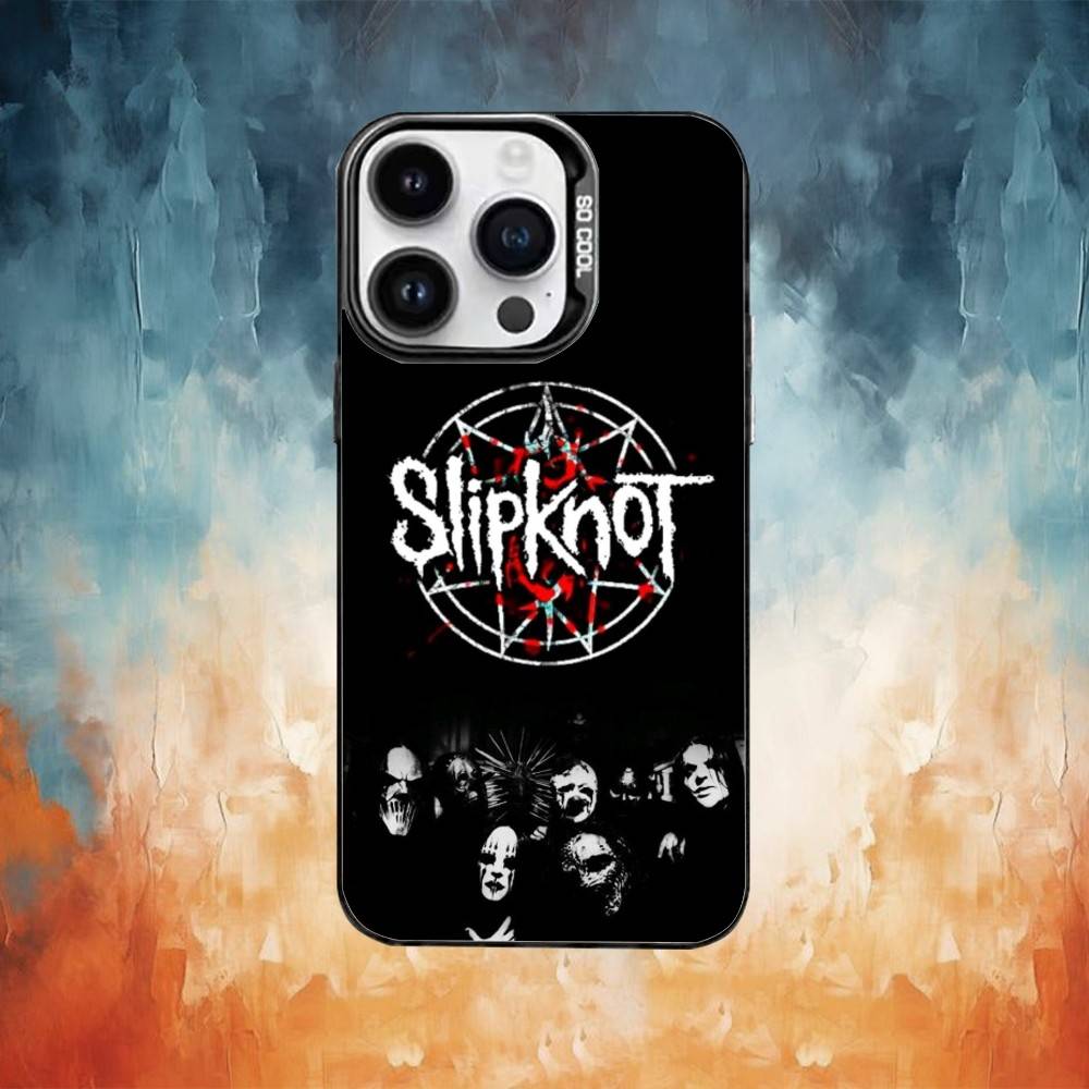 S-Slipknot band Phone Case For iPhone 17,16,15,14,13,12,11,Pro,XS,Max,Plus White Candy Matte Shockproof Cover