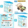 Diy Customizable Wooden Four-wheel Drive Racing Car Educational Toy For Kids Stem Education