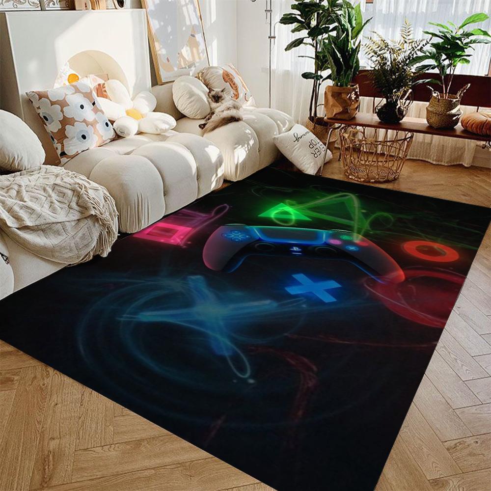 Game Handle Game Theme Lightweight Bedroom Rugs Living Room Kitchen Bathroom Washable Mat Carpet Home Decor Gift