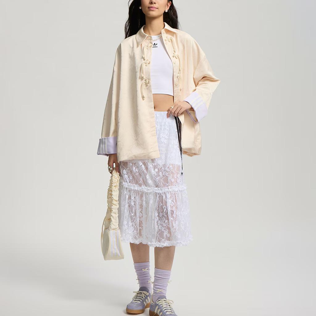 adidas Originals SS25 CN Shirt Loose Fit Sports Long Sleeve Jacket Women Jacket KW1997