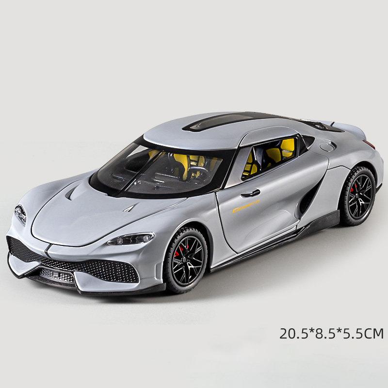 1:24 KNSG Jesko Absolut ONE 1 Gemera GT Supercar Alloy Metal Diecast Model Car Boy’s High Simulation Miniatures Holiday Present