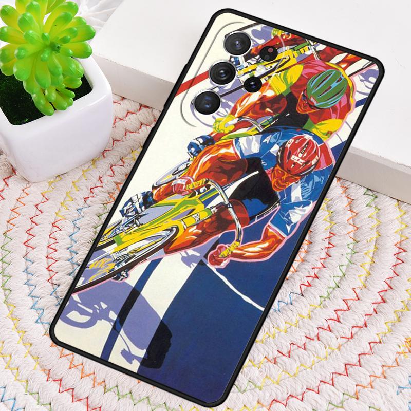 Fietsen Hartslag Fiets Telefoonhoesje voor Samsung Galaxy note 10 pro S26 Ultra S23 S24 FE S25 S21 S22 PLUS schokbestendige Cover