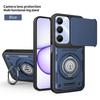 Anti-slip Armor Case For Realme C100 4G C100x C100i Slide Camera Lens Protection Ring Stand TPU Frame Plastic Phone Cover Fundas