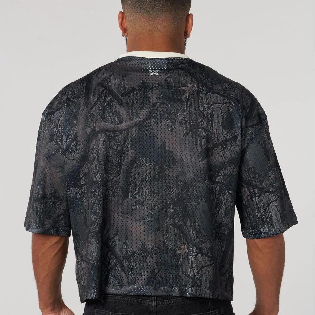 YOUNGLA Men's American Oversized Quick-Dry Mesh T-Shirt for Summer Sports & Fitness