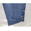 Dicke Jeans High-Waist Hose mit Stickerei Slim Slim Hose