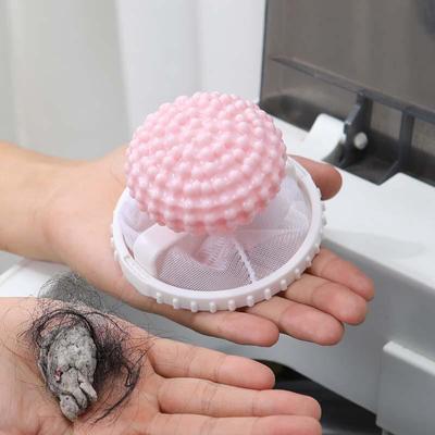 Schwimmender Haarfilter-Netzbeutel für Waschmaschinen – Wäschebeutel und Ball zur Haarentfernung