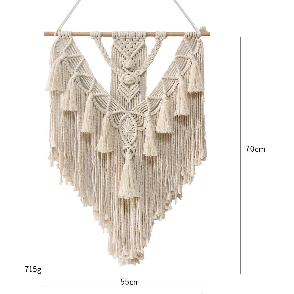 "Simple Nordic Style Bohemian Woven Tapestry for Home Decor"