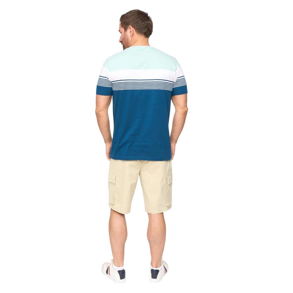 Bewley & Ritch Mens Portmen Yarn Dyed Stripe Cotton T-Shirt