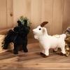 Mini Goat Stuffed Animal Keychain Soft Plush Lifelike Bag Decoration