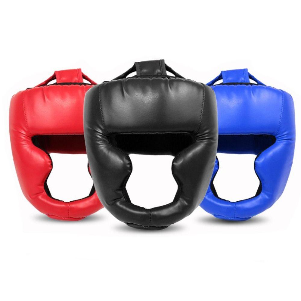 Full-Covered Taekwondo Head Gear Sanda Training Karate Head Guard Boxing Helmet  Adults Kids