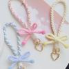 Bag Charms Bowknot Phone Lanyard Anti-lost Weaving Phone Wrist Strap  Phone Accessories