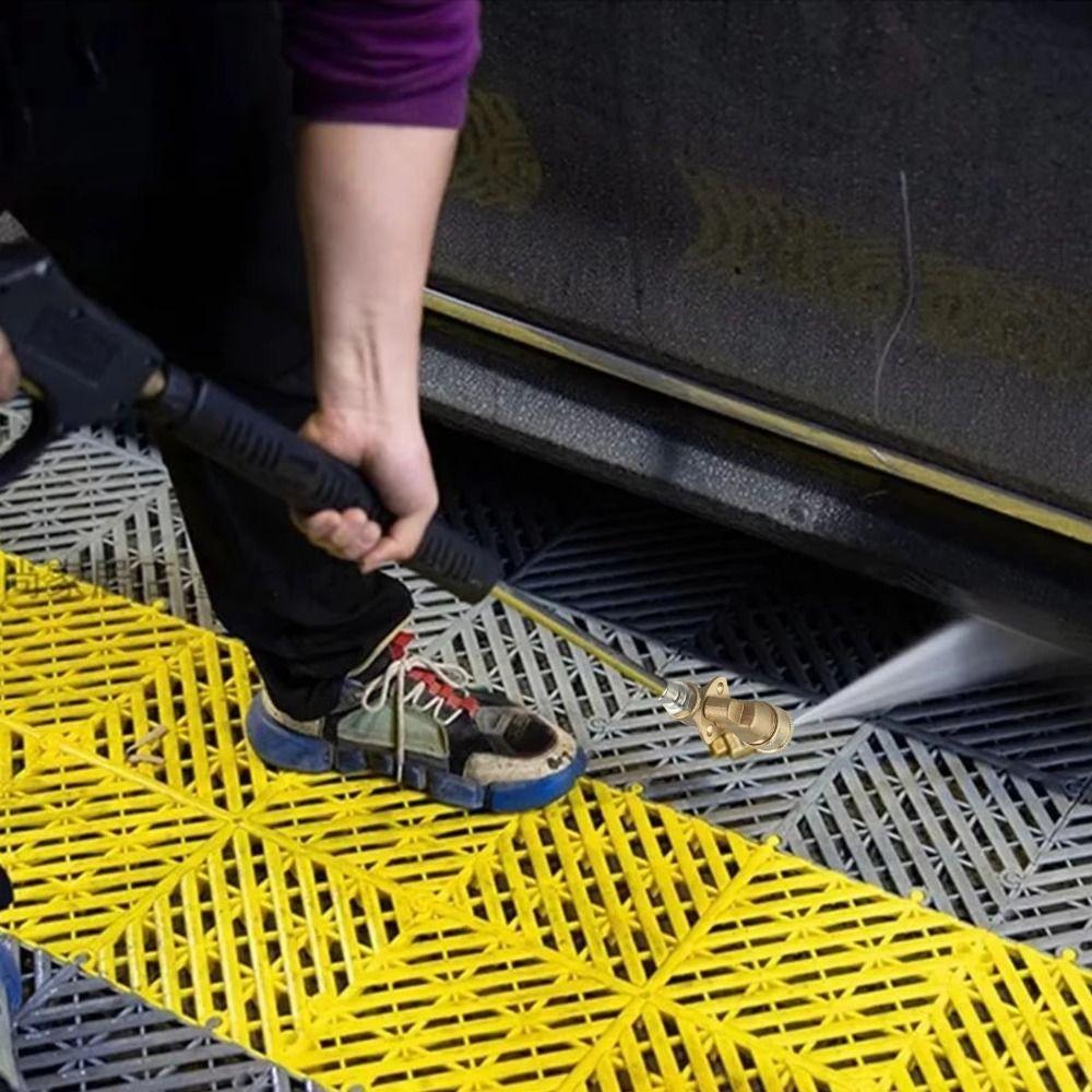 360 Degree Pivoting Quick Connect Kit 5 Nozzle Tips Washer Accessori Pivoting Coupler  Car Washing