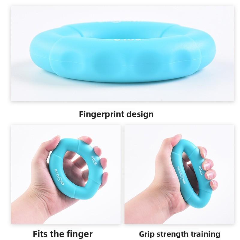 Elastic Hand Exercise Ring With Durable Silicone Material For Rehabilitation And Fitness