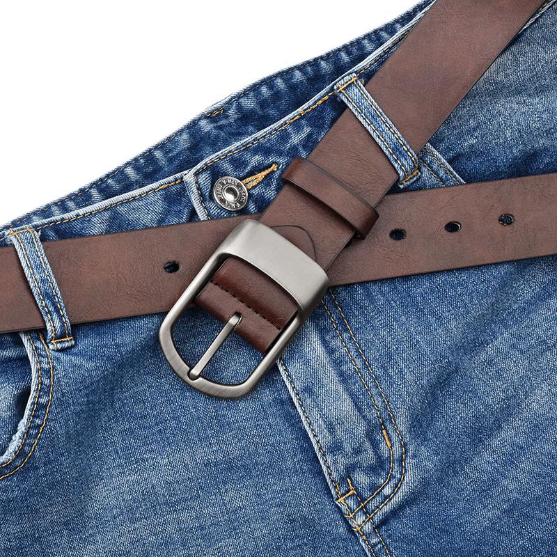 Men's Retro Genuine Leather Pin Buckle Belt