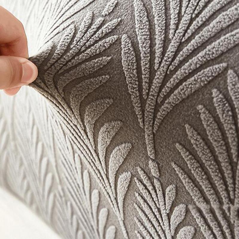 Jacquard Velvet Bed Headboard Bedside Protector Cover Elastic All-Inclusive Backrest Dust Cover for Home Hotel Decor