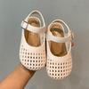 2026 Summer Girls' Princess Closed-Toe Woven Sandals for Babies