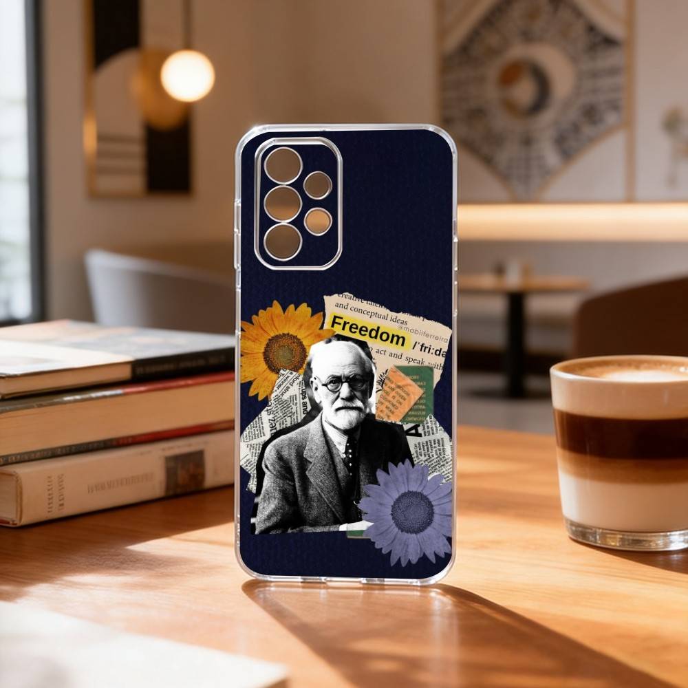 Sigmund Freud Psychoanalysis  Phone Case Transparent Silicone Soft For Samsung S25,S24,S21,S22,S23,S30,Ultra,S20,Plus,Fe
