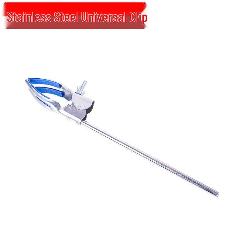 Large Stainless Steel Laboratory Iron Stand with Cross Clamp and Butterfly Clamp