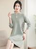 Stylish Wool Winter Dress for Middle-Aged & Elderly Women 2025
