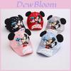 Boné de Beisebol Infantil Mickey Mouse Desenho Animado com Poliéster Respirável para Brincadeiras ao Ar Livre no Verão
