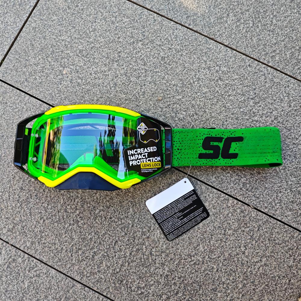High-grade Banded Motocross Motorcycle Cross Goggles Windproof Dustproof Visor Replaceable Lenses Helmet Eyewear Riding Glasses