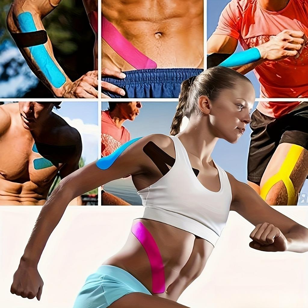 Waterproof Kinesiology Tape - Elastic Sports Tape for Muscle Support & Pain Relief