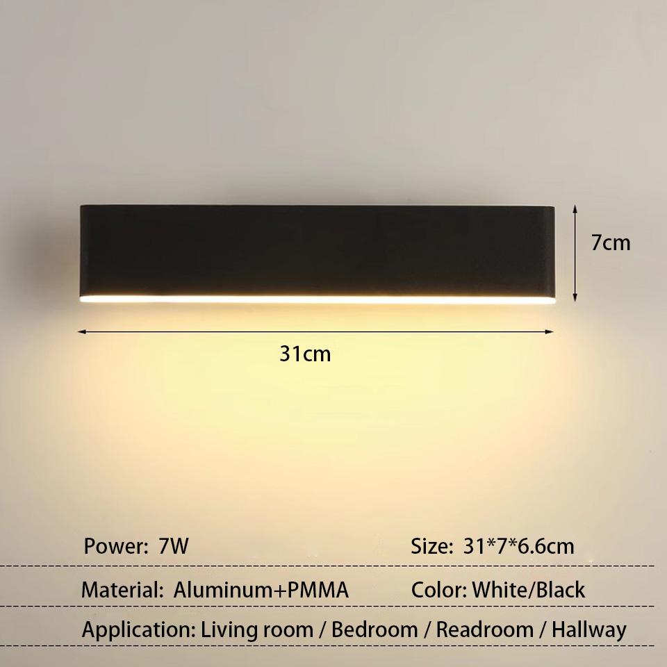 Led Indoor Wall Lamps Rotation Adjustable Switch Modern Wall Sconce with Switch Stair Wall Light Fixture Hallway Led Wall Sconce