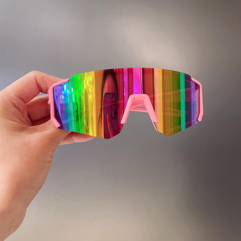 Oversized Children Cycling Sunglasses Boys Girls Fashion Windproof Outdoor Sports Mtb Riding Skiing Goggles Uv400 Eyewear