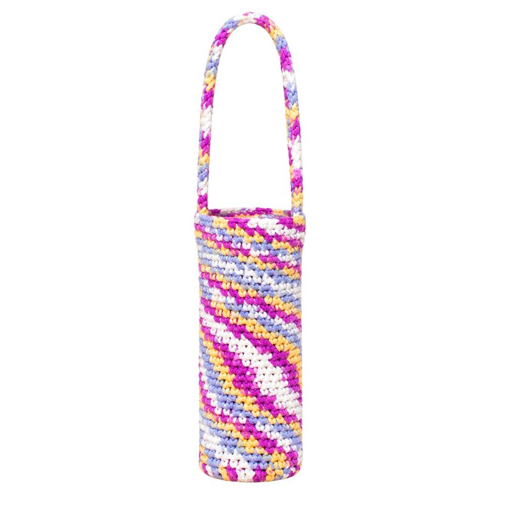 Knitted Crochet Water Bottle Cover Reusable Cup Pouch Cup Sleeve Pouch Water Bottle Accessories