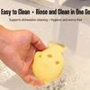 Bite Resistant Treat Dispenser Food Grade Silicone Food Toy Durable Chew Toy  Dog Cat Use