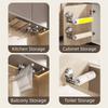 Retractable Cling Film Storage Rack Wall Mounted Paper Roll Holder Roll Paper Dispenser  RV Use