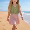 Lockeres T-Shirt für Kinder: Lässiges ärmelloses Mädchen-Tanktop