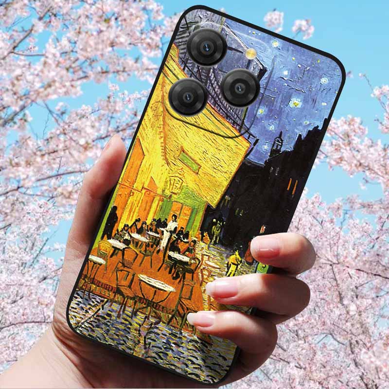 For Blackview Shark 9 5G Cases 3D Relief Flower Emboss Soft Silicone For Blackview Shark 9 5G 3D Cartoon Back Cover Cases Shark9
