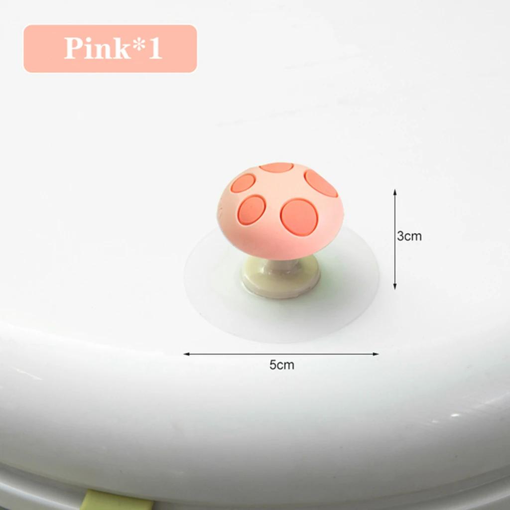 Mushroom Toilet Lid Lifter Tool Closestool Holder Ring Flapper Lifting Device Bathroom Sanitary Adjustable Toilet Seat Lid