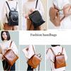 Zaino da Donna in Vera Pelle Vacchetta Cerata Zaino Vintage da Donna per Studenti Universitari e Scolari Borsa per Libri Borsa a Spalla per Signore