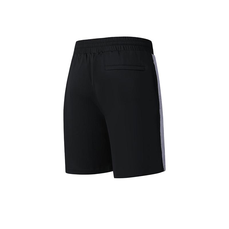 Fila SS25 Athletics Tennis Series Comfortable Versatile Simple Color-Blocked Knitted Five-Point Shorts Men Shorts Digital-Lavender A11M523606FPR