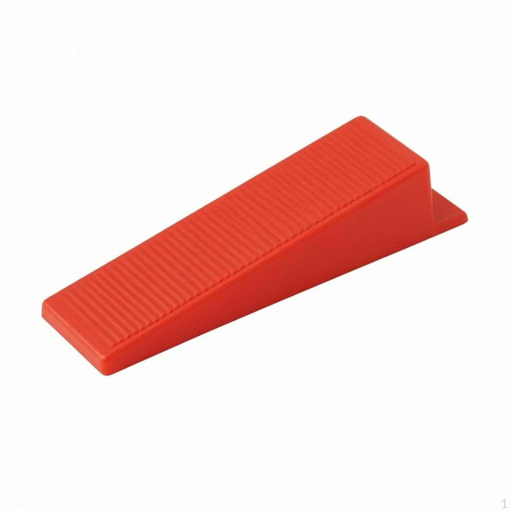 100 Pieces Tile Leveling Wedge Ribbed Insert Level Reusable Wedges for Tilers, Home